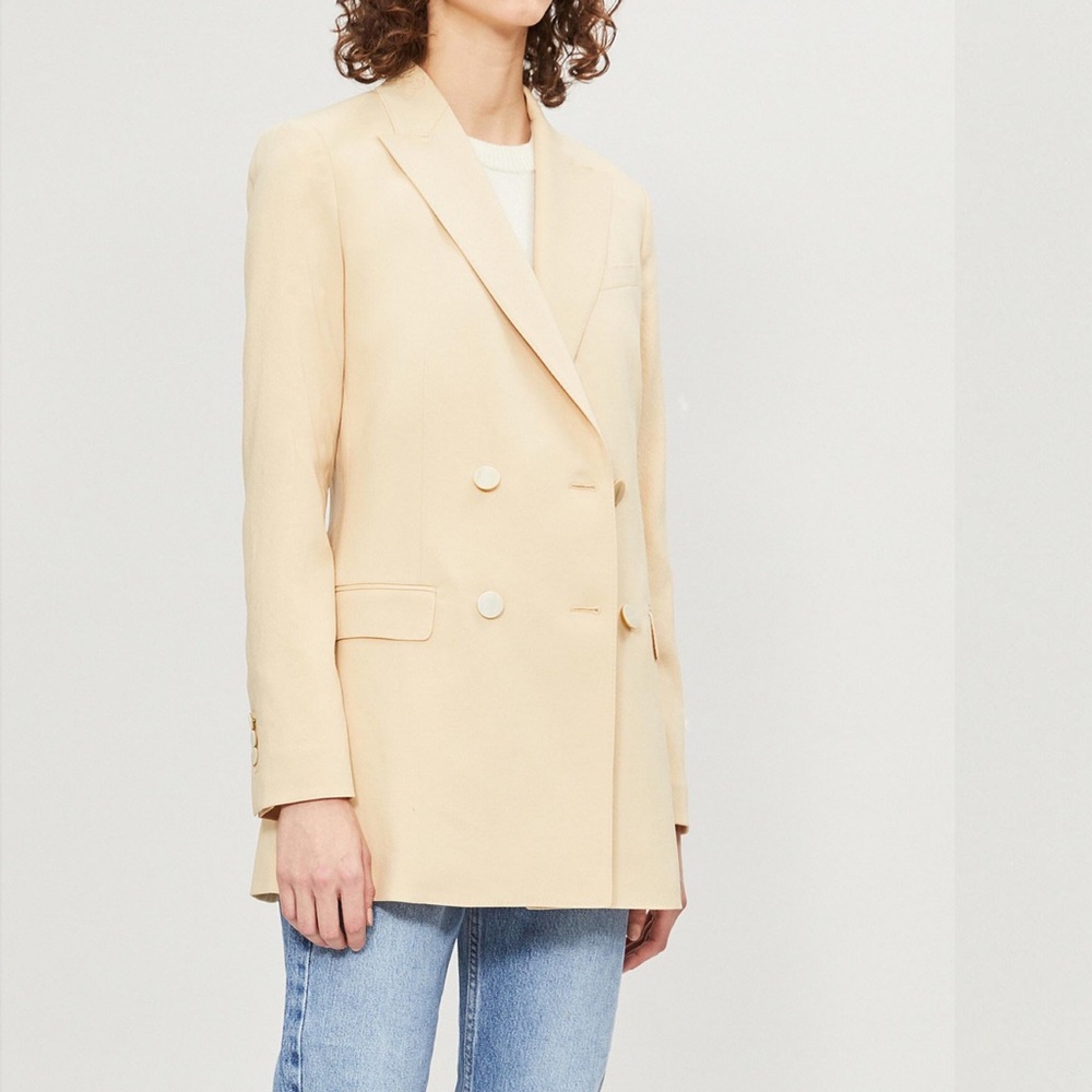 THEORY Double-breasted wool-blend canvas blazer 00 - Picture 3 of 8